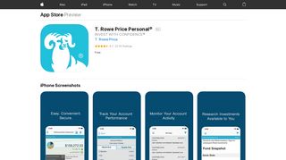 T. Rowe Price Personal® on the App Store - iTunes - Apple