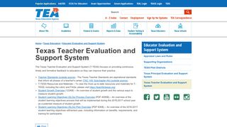 Texas Teacher Evaluation and Support System