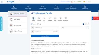 T24 Online Recharge | T24 Recharge Plans & Offers | Oxigen Wallet
