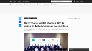 How Thai e-wallet startup T2P is going to help Myanmar go cashless