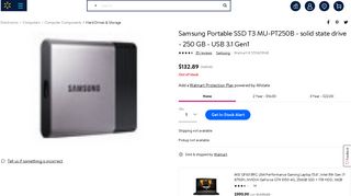 Samsung Portable SSD T3 MU-PT250B - solid state drive - 250 GB ...