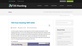 T35 Free Hosting 1997-2012 | T35 Hosting