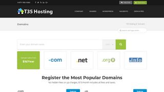 Domains | T35 Hosting