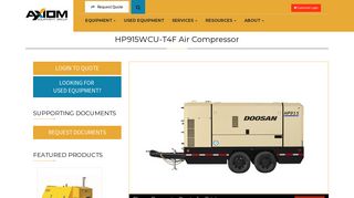 HP915WCU-T4F Air Compressor | Axiom Equipment Group