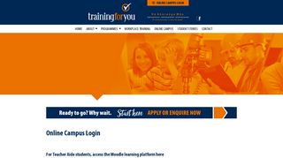 Online Campus Login - Training for You