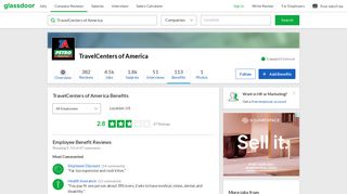 TravelCenters of America Employee Benefits and Perks | Glassdoor