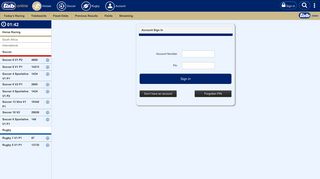 Account - TAB digital betting site