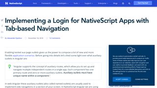 Implementing a Login for NativeScript Apps with Tab-based ...