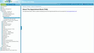 About The Appointment Book (TAB) - My Vision Express