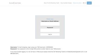 Client Login - LensCrafters OD Marketing Toolkit