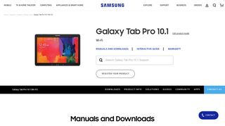 Galaxy Tab Pro 10.1 (Wi-Fi) | Owner Information & Support | Samsung ...