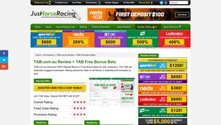 TAB.com.au Review - Should you Bet with the TAB? - Just Horse Racing