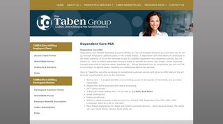 Dependent Care FSA - The Taben Group