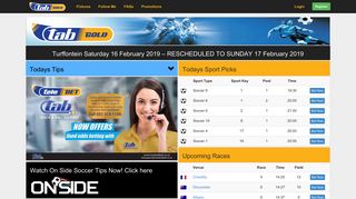 Online Horse Racing and Sports Betting | Tab Gold