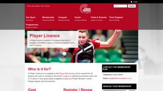 Player Licence— Table Tennis England