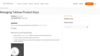 Managing Tableau Product Keys | Tableau Software
