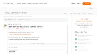 How to View as another user on server? |Tableau Community Forums