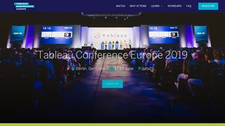 Tableau Conference Europe 2019 | Berlin | June 17-19 | #DATA19