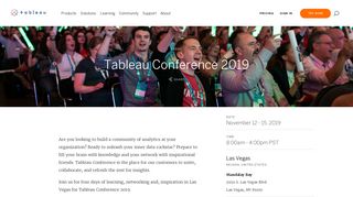 Tableau Conference 2019 | Tableau Software