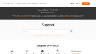 Support & Services | Tableau Software