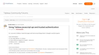 Using Tableau javascript api and trusted authentication - Tableau ...