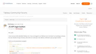 JS API login button |Tableau Community Forums