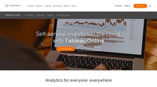 Tableau Online | SaaS Analytics For Everyone