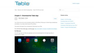 Chapter 3 - Download the Tablo App – Tablo