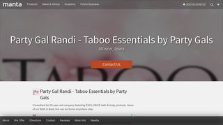 Party Gal Randi - Taboo Essentials by Party Gals - Allison, IA - Manta
