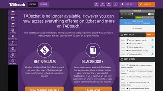 Racing & Sports | Online Betting | TABtouch.com.au