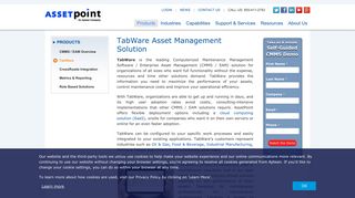 Asset Management Software for Enterprise | TabWare - AssetPoint