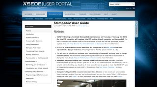 XSEDE User Portal | TACC Stampede2 User Guide