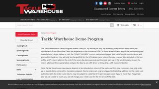 Tackle Warehouse Demo Program