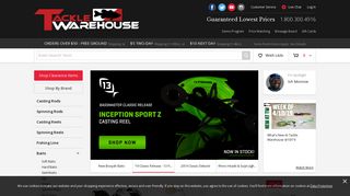 Tackle Warehouse - Bass Fishing Shop for Fishing Rods, Reels ...
