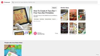 How To Create A Taco Bar + Free Taco Bar Printables | Cinco de ...