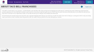 About Taco Bell Franchisees - talentReef Applicant Portal