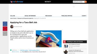 Applying for a Taco Bell Job | LoveToKnow
