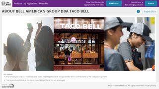 About Bell American Group dba Taco Bell - talentReef Applicant Portal