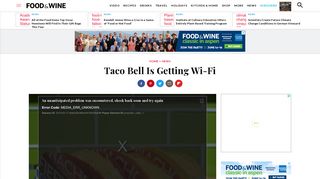 Taco Bell Is Getting Wi-Fi | Food & Wine