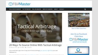 20 Ways To Source Online With Tactical Arbitrage - FBA Master