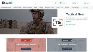 Tactical Gear Discounts | Military, First Responders | ID.me Shop