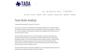 Texas Dealer Academy - Texas Automobile Dealers Association