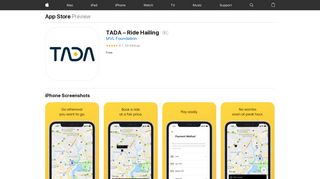 TADA – Ride Hailing on the App Store - iTunes - Apple