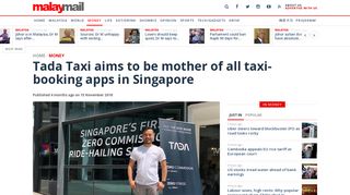 Tada Taxi aims to be mother of all taxi-booking apps in Singapore ...