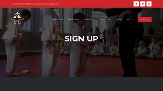 Sign Up | Champion Taekwondo | Fort Mill, SC | Martial Arts for All