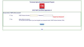 TAEP Login - Tennessee Department of Agriculture