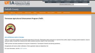 Tennessee Agricultural Enhancement Program (TAEP)
