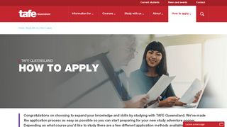 How to apply - TAFE Queensland