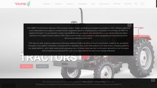 TAFE | Tractors and Farm Equipment Limited: Tractors, Harvesters ...