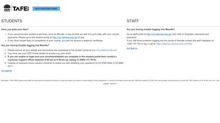 Student login instructions - SWSI Moodle Home - TAFE NSW